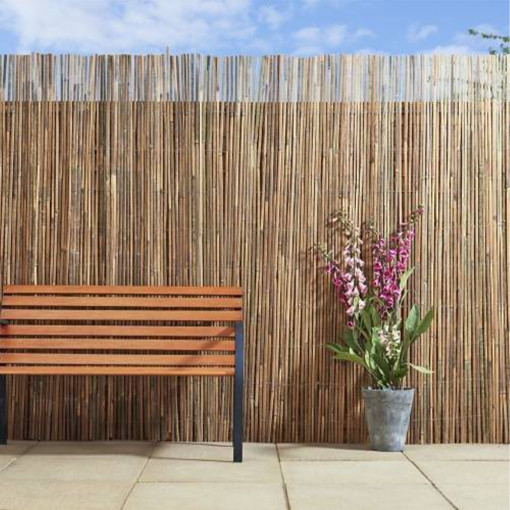 Gard paravan imitatie bambus decorativ, 2.5m x 6m