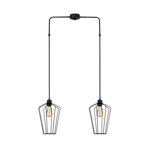 Lustra Luna, Squid Lighting, Negru, 68x25x100 cm