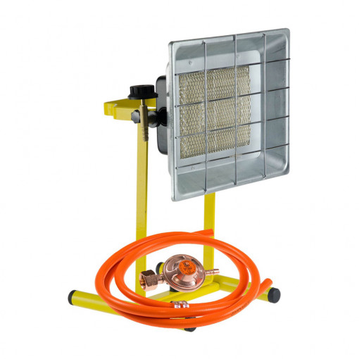 Set incalzitor - soba ceramica pe GPL cu suport, Orgaz, accesorii incluse