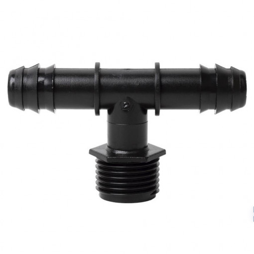 Teu pentru racord aspersor telescopic rotativ 1/2 x16mm