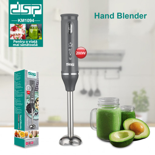 Blender electric de mana, lama din plastic si otel,200 W, DSP KM1094