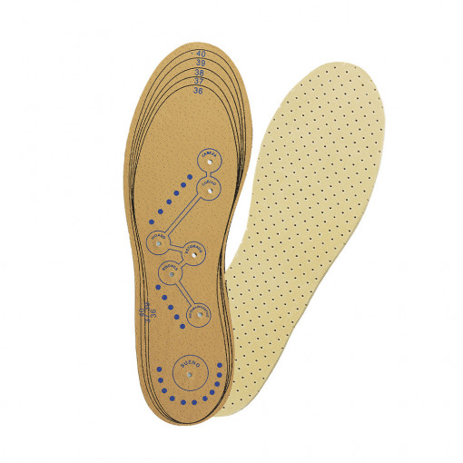 Branturi magnetice pentru reflexoterapie, galben, 1 pereche, marime 35 - 41