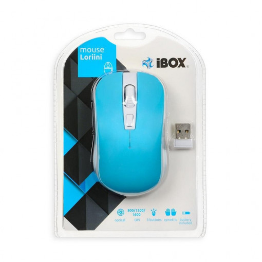 Mouse wireless fara fir Loriini iBOX, 800/1200/1600 dpi