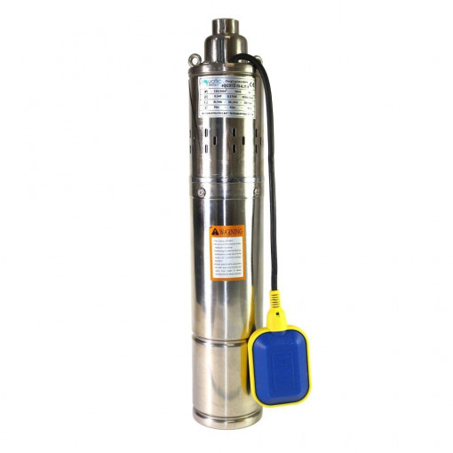 Pompa apa submersibila KRATOS 4QGD1.2-50-0.37, 1.2KW, 25l/min cu flotor