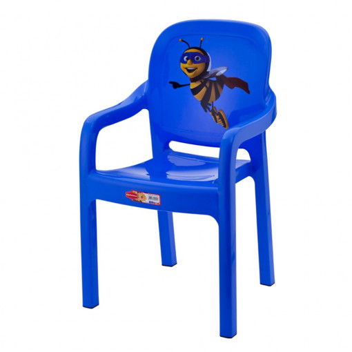 Scaun pentru copii, Happy Kids, culoare albastru