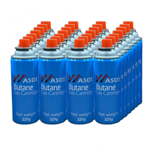 Set de 28 butelii gaz tip spray, pentru aragaz portabil, ArteNova, 227g - 410ml