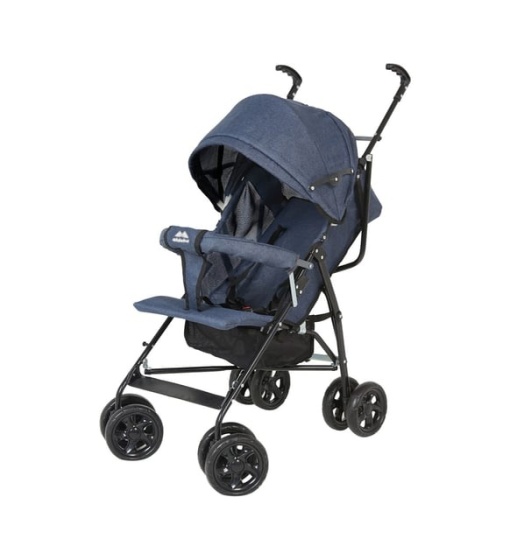 Carucior sport pliabil pentru copii , 3 pozitii de somn, reglabil,bleu