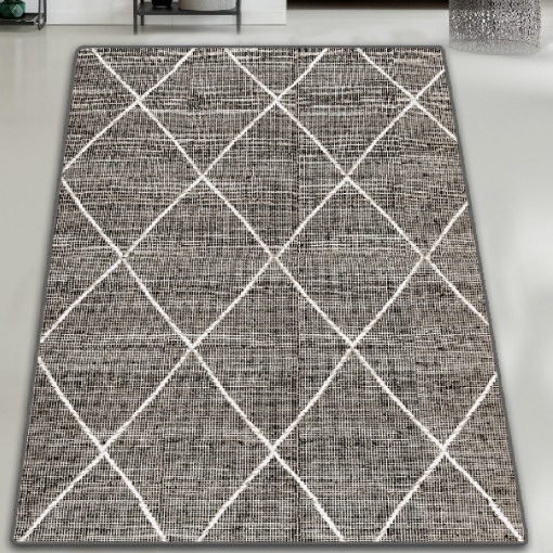 Covor tesut, pentru hol, multicolor, dimensiuni 80 X 150 cm