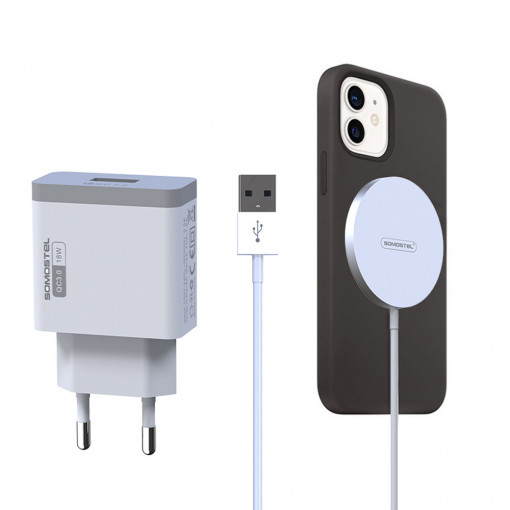 Incarcator wireless SMS-ZB10, Alb