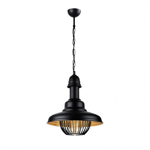 Lustra Retro, Squid Lighting, Negru, 33 x 41-130 cm