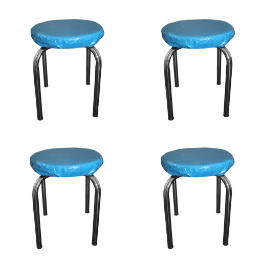 Set 4 scaune de masa culoare bleu, Asos Home