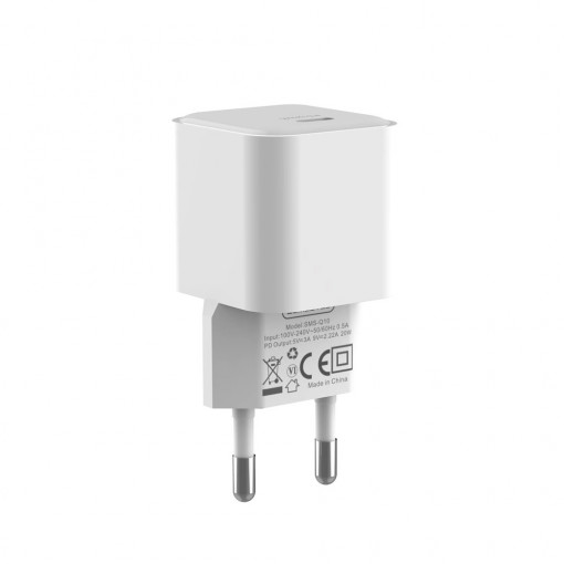 Incarcator retea SMS-Q10, Type C, Alb