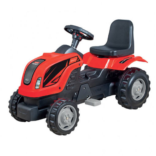 Tractor mare cu pedale, MMX001, rosu cu negru