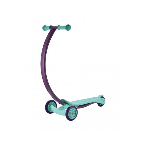 Trotineta cu 3 roti pentru copii, forma C, micmax MM06, verde