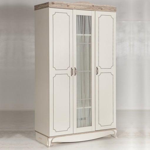 Dulap dormitor Mira, Asos Home, ivoire, 131x219x53cm
