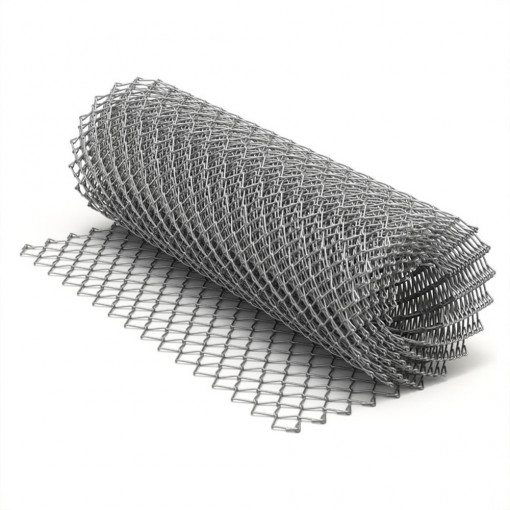 Plasa gard zincata impletita, 1.5m x 20m, dimensiune ochi 75x75mm
