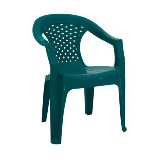 Scaun plastic cu brate, verde, Tusem, Asos Home