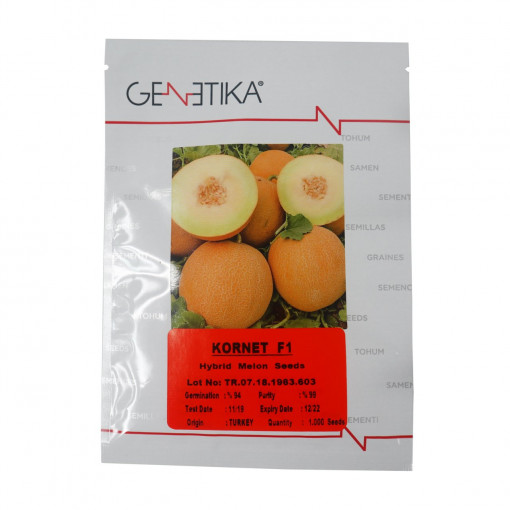 Seminte de Pepene Galben, Kornet F1, 500 Seminte, Genetika