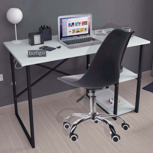 Set birou Bofigo si scaun de birou ergonomic, rotativ, reglabil pe inaltime