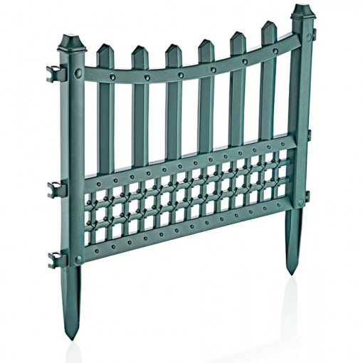 Bordura Gardulet ornamental gradina din plastic,Verde, Inaltime 55cm, Latime 60cm, Lattice, Asos Home