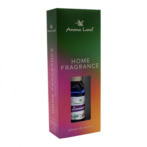 Difuzor de parfum cu betisoare Lavender, Aroma Land, 125 ml