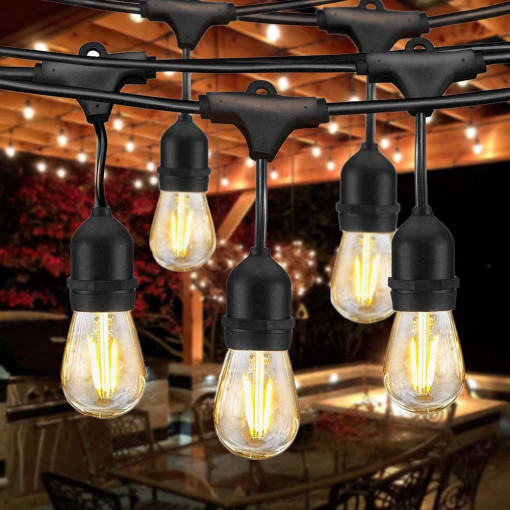 Ghirlanda luminoasa Inovative, 5 metri, 10 becuri LED cu filament 3W, 220V, IP44