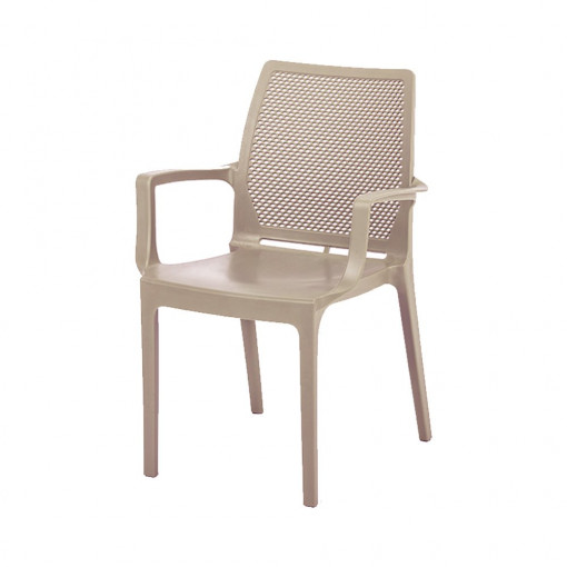 Scaun gradina - terasa ratan, Icon, Cappuccino