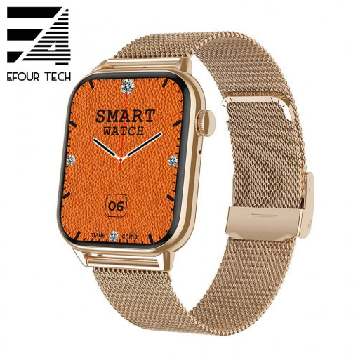 Smartwatch Efour Tech HD11, auriu