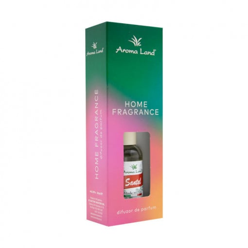Difuzor de parfum cu betisoare Santal, Aroma Land, 30 ml
