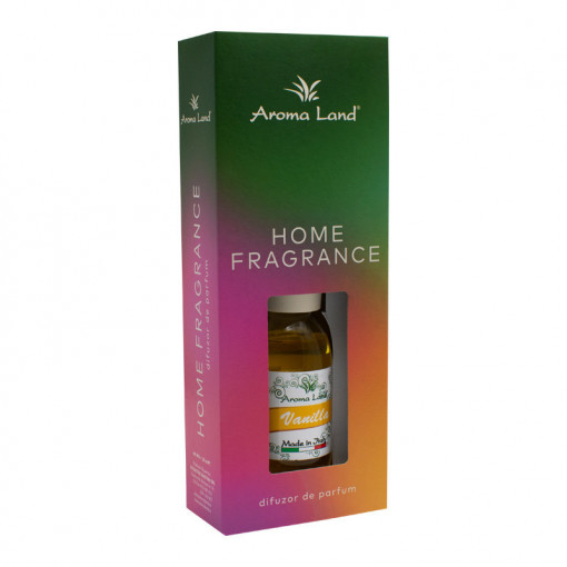 Difuzor de parfum cu betisoare Vanilla, Aroma Land, 125 ml