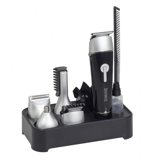 Kit de tuns si ingrijire pentru par, rezistent la apa, 5 in 1, Royalty Line