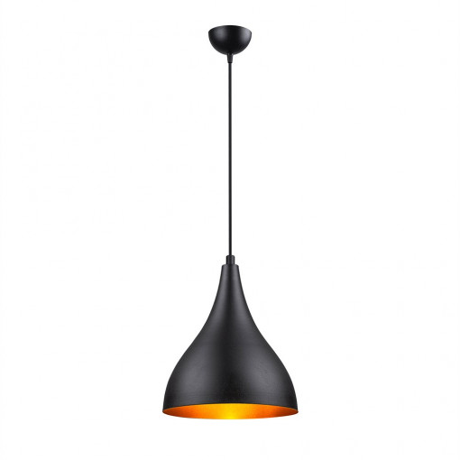 Lustra Damila, Squid Lighting, Negru, 22x26x120 cm