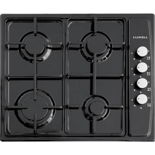 Plita incorporabila pe gaz Luxell LX-410BF, negru