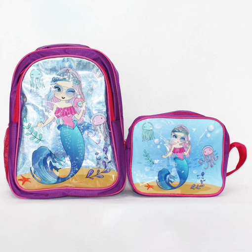 Set rucsac - gentuta scoala pentru copii, Sirena