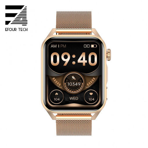 Smartwatch Efour Tech HK28, auriu