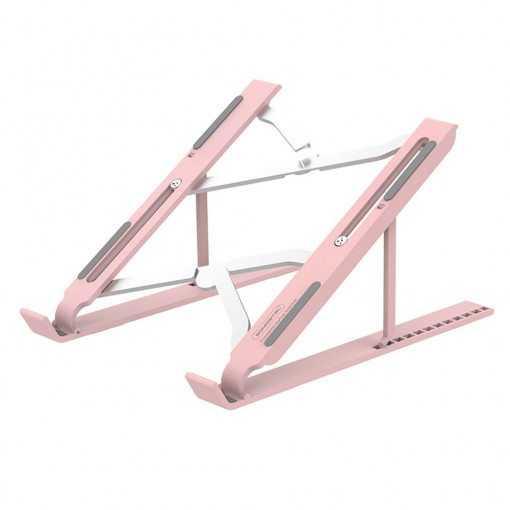 Suport de laptop extensibil, SMS-ZB11, roz