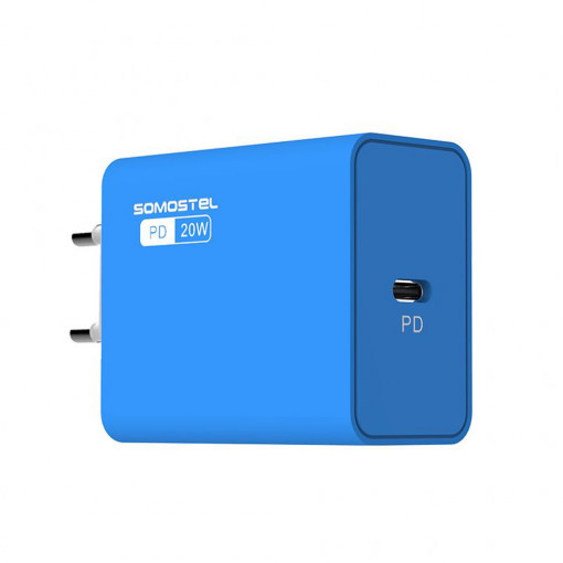 Incarcator retea SMS-A78, Type-C, Albastru