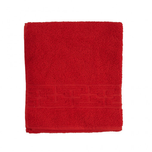 Prosop baie 50x90cm, culoare rosu