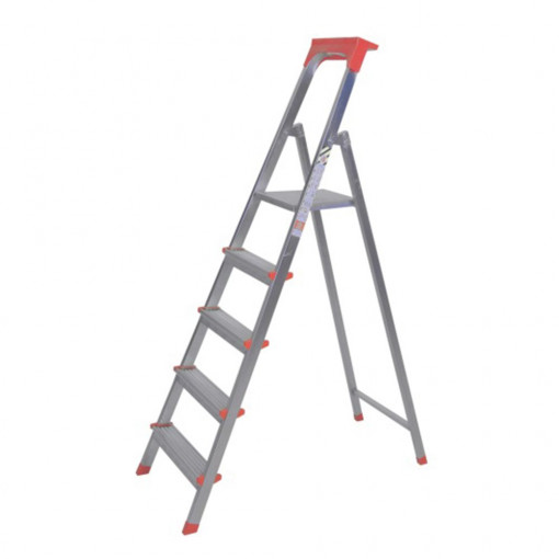 Scara metalica 4+1 trepte, greutate suportata 120 kg, inaltime 160 cm