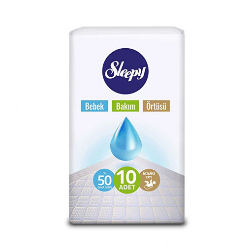 Set huse igienice Sleepy, 10 bucati pentru ingrijire bebelus