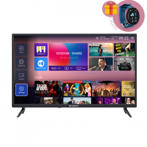Televizor Skytech 4056T, 101 cm, Smart, Android, LED, Full HD