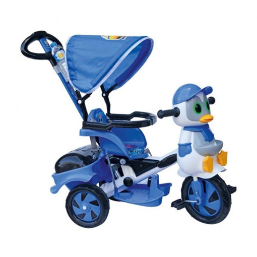 Tricicleta pentru copii Pinguin, albastra