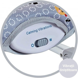 Balansoar 3 in 1, muzical, scaun cu vibratii, reglabil, cu centuri de siguranta, 0-18kg