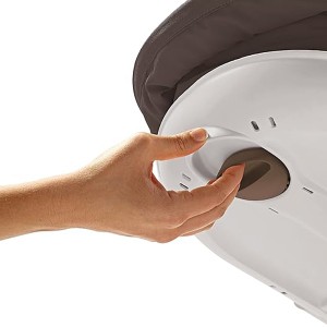 Balansoar 3 in 1, muzical, scaun cu vibratii, reglabil, cu centuri de siguranta, 0-18 kg, gri