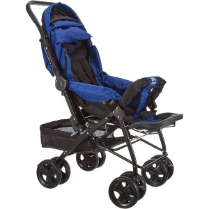 Carucior reversibil Aldeba 8028 albastru, 0 - 36 luni, 20 kg, spatar reglabil 3 pozitii