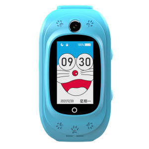 Ceas inteligent smartwatch copii cu GPS si cartela, rezistent la apa, Efour Tech FG-41, bleu