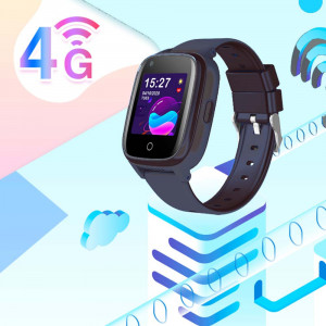 Ceas inteligent smartwatch pentru varstnici, rezistent la apa, Efour Tech FG29, negru