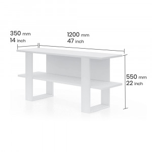 Comoda TV Cornelia, Asos Home, alb, 120x35x55