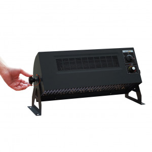 Convector electric, Heatbox 360, 1500W-3000W, gri inchis