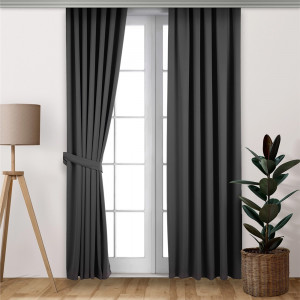 Draperie Vagonik 150x230 cm, gri-antracit
